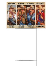 Be Strong Be Brave Cowgirl Yard Signs tile