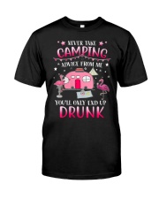 Womens Never Take Camping Advice From Me Premium Fit Mens Tee thumbnail