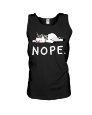 Nope Not Today Shirt Funny Lazy Unicorn Unisex Tank thumbnail