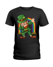 St Patricks Day Dabbing Leprechaun I Ladies T-Shirt tile