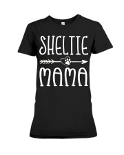 Funny Sheltie Mama Puppy Dog Cute Dog Mom Lo Premium Fit Ladies Tee thumbnail