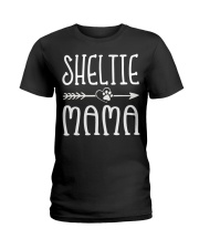 Funny Sheltie Mama Puppy Dog Cute Dog Mom Lo Ladies T-Shirt thumbnail