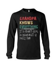 Grandpa Knows Everything - Christmas Grandpa Gift Long Sleeve Tee thumbnail