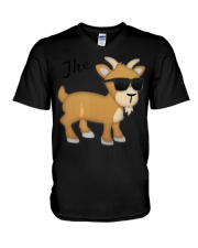 The GOAT Emoji T V-Neck T-Shirt thumbnail