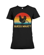 Vintage Guess What Chicken Butt Farm Premium Fit Ladies Tee thumbnail