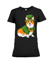 St Patricks Day Corgi Shirt Irish D Premium Fit Ladies Tee tile
