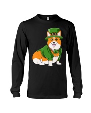 St Patricks Day Corgi Shirt Irish D Long Sleeve Tee tile