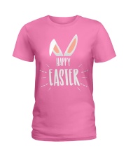 Cute Happy Easter Rabbit Faces Funny Easter t Ladies T-Shirt front