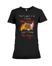 Humorous Alcohol T-shirt I Drink Whisk Premium Fit Ladies Tee thumbnail