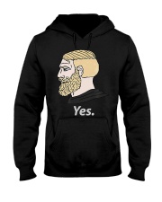 Chad Yes Meme Internet Funny Nordic Alpha Ki Hooded Sweatshirt thumbnail