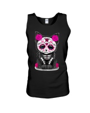 Sugar Skull Cat T shirt Day Of The Unisex Tank thumbnail