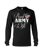 Army Wife Shirt - Proud Army Wife T Shirt Long Sleeve Tee thumbnail