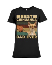 Best Chihuahua vintage dad ever T-Shirt Premium Fit Ladies Tee thumbnail