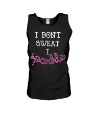 I don't sweat I sparkle T- shirt 1 Unisex Tank thumbnail