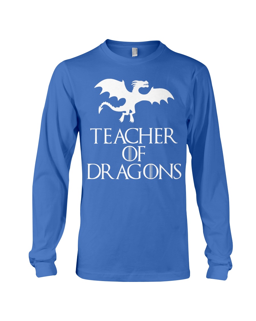 Teacher Of Dragons T-Shirt Halloween Funny Co Long Sleeve Tee