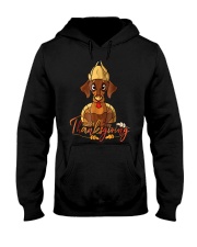 Happy Thanksgiving Dachshund Turk Hooded Sweatshirt thumbnail