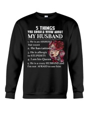 5 THINGS ABOUT MY HUSBAND Crewneck Sweatshirt thumbnail