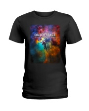 I fucking love outer space - all those planets and stars and shit Ladies T-Shirt tile