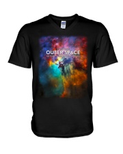 I fucking love outer space - all those planets and stars and shit V-Neck T-Shirt tile