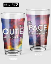 I fucking love outer space - all those planets and stars and shit Pint Glass tile