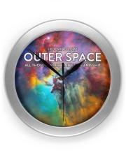 I fucking love outer space - all those planets and stars and shit Clock tile