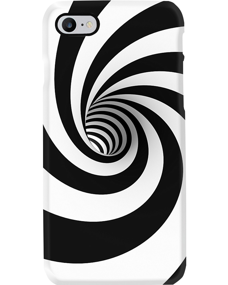 Hypnotic Spiral Wormhole All-Over Shirt Phone Case