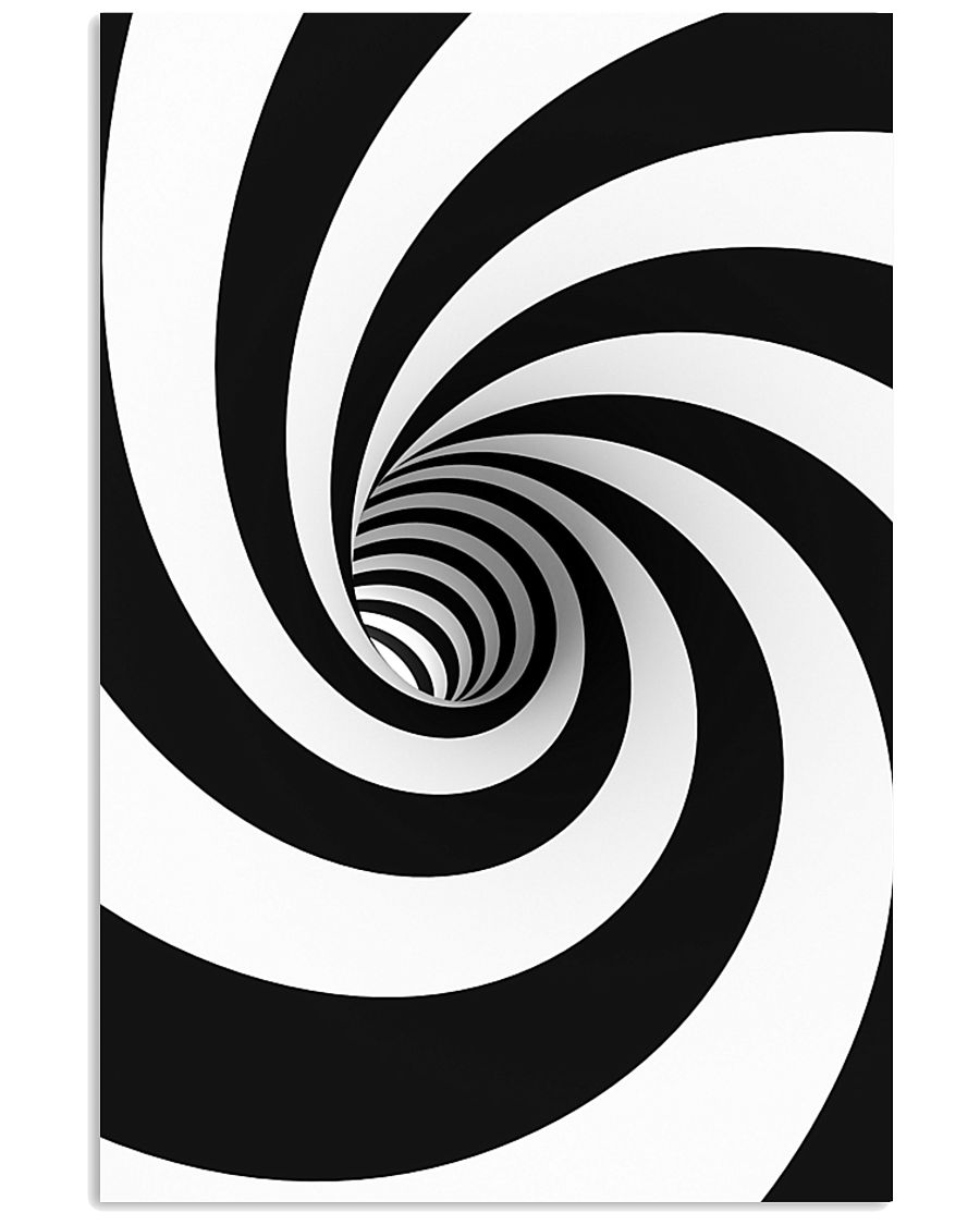 Hypnotic Spiral Wormhole All-Over Shirt 24x36 Poster