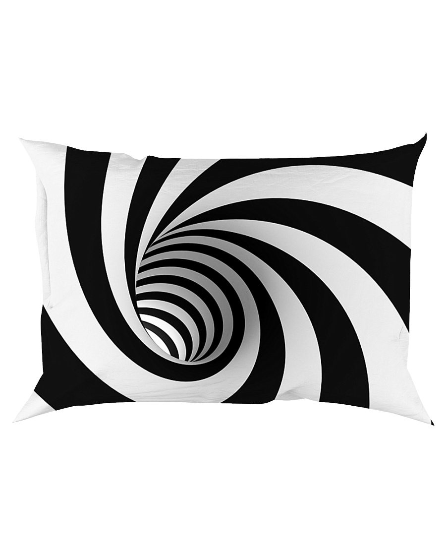 Hypnotic Spiral Wormhole All-Over Shirt Rectangular Pillowcase