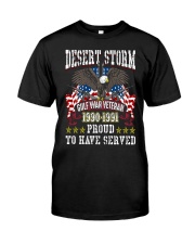 Desert Storm Gulf War Veteran Classic T-Shirt front