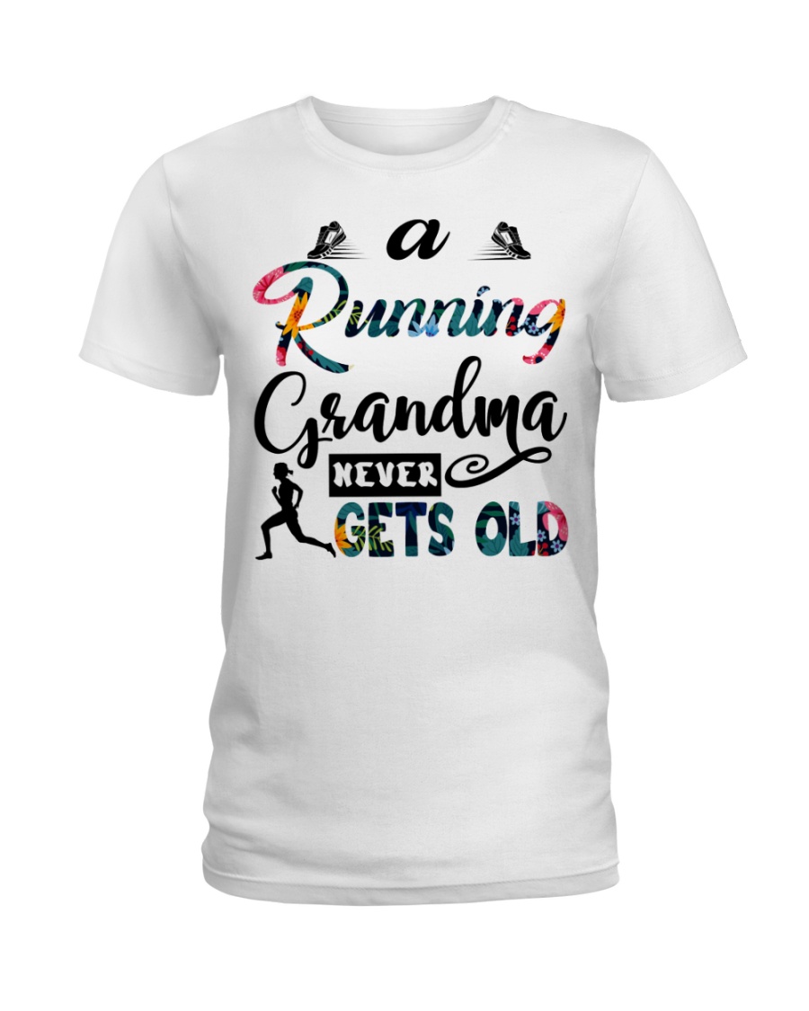 Running grandma 02 Ladies T-Shirt