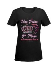 Una reina 9de-album crown -T5 Ladies T-Shirt women-premium-crewneck-shirt-front