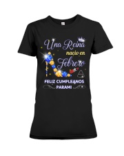 Una Reina 7 -Febrero Premium Fit Ladies Tee thumbnail