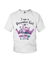 I am a daughter of the one true king-December Youth T-Shirt front