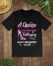 A Queen was born in-February Classic T-Shirt lifestyle-mens-crewneck-front-18