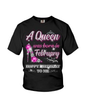 A Queen was born in-February Youth T-Shirt thumbnail