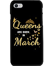 Queen are born in March yellow-T3 Phone Case thumbnail