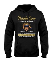 I can be mean AF-November Hooded Sweatshirt thumbnail