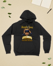Queens are made out of brow sugar- November-Hooded Hooded Sweatshirt lifestyle-unisex-hoodie-front-6