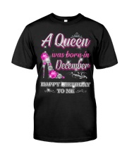 A Queen was born in-December-leg Classic T-Shirt thumbnail
