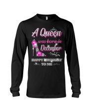 A Queen was born in-December-shirt Long Sleeve Tee thumbnail