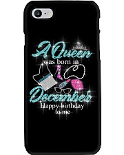 a queen was born in December 1-blue-12- Phone Case thumbnail