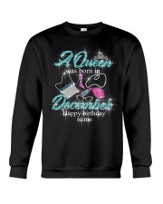 a queen was born in December 1-blue-12- Crewneck Sweatshirt thumbnail