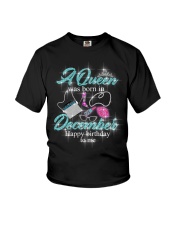 a queen was born in December 1-blue-12- Youth T-Shirt thumbnail