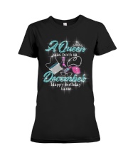 a queen was born in December 1-blue-12- Premium Fit Ladies Tee thumbnail