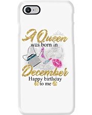 a queen was born in December 1-white-12 Phone Case thumbnail