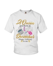 a queen was born in December 1-white-12 Youth T-Shirt thumbnail
