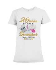 a queen was born in December 1-white-12 Premium Fit Ladies Tee thumbnail