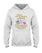 a queen was born in December 1-white-12 Hooded Sweatshirt thumbnail