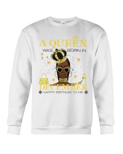 a queen was born in December 5-white-12 Crewneck Sweatshirt thumbnail