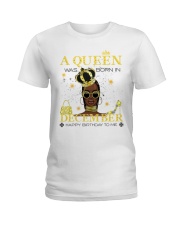a queen was born in December 5-white-12 Ladies T-Shirt front